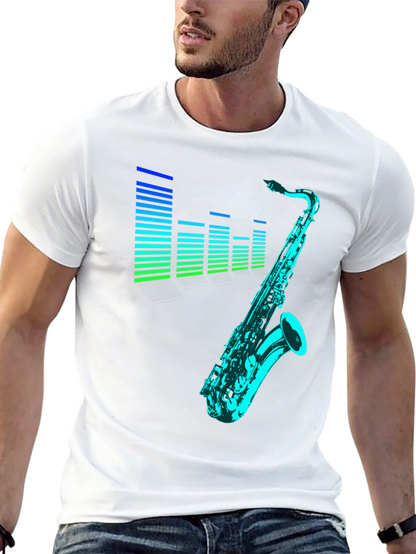 Cool Saxophone T-Shirt - Music Lover Tee