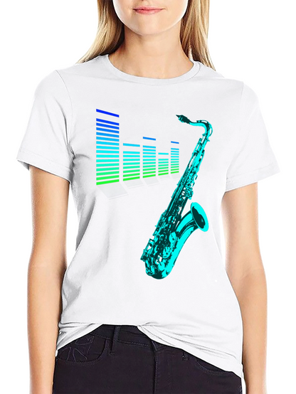 Cool Saxophone T-Shirt - Music Lover Tee