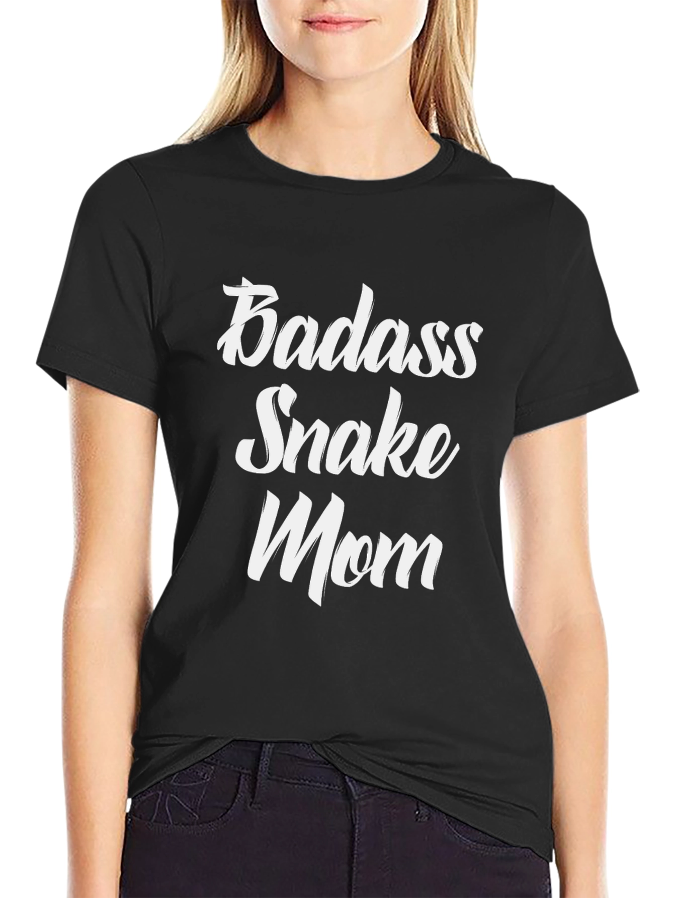 Badass Snake Mom Graphic T-Shirt