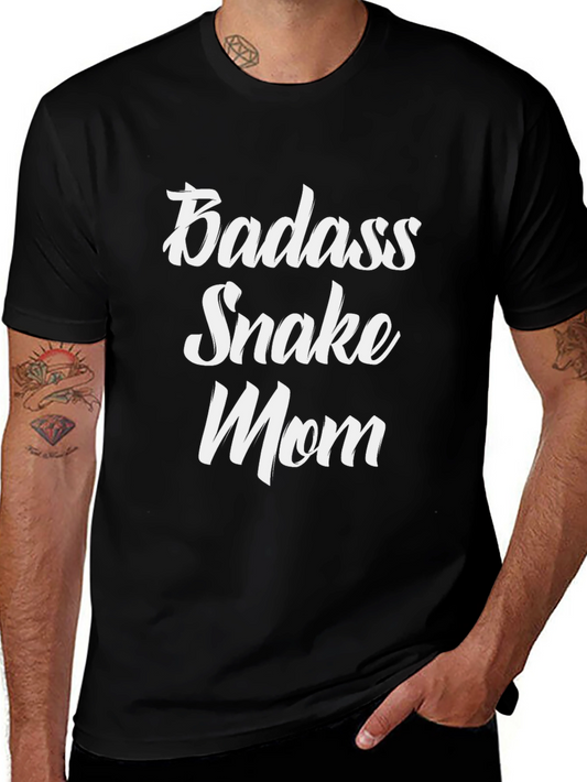Badass Snake Mom Graphic T-Shirt