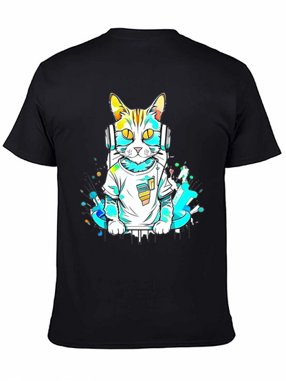 DJ Cat Graphic T-Shirt