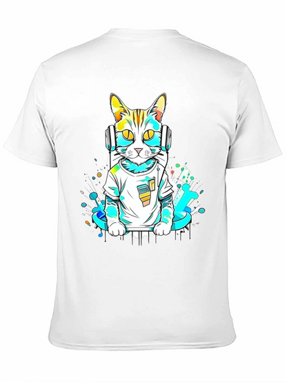 DJ Cat Graphic T-Shirt