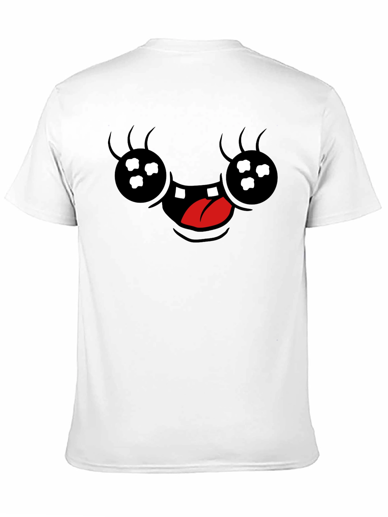 Funny Cartoon Face Graphic T-Shirt