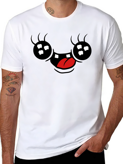 Funny Cartoon Face Graphic T-Shirt