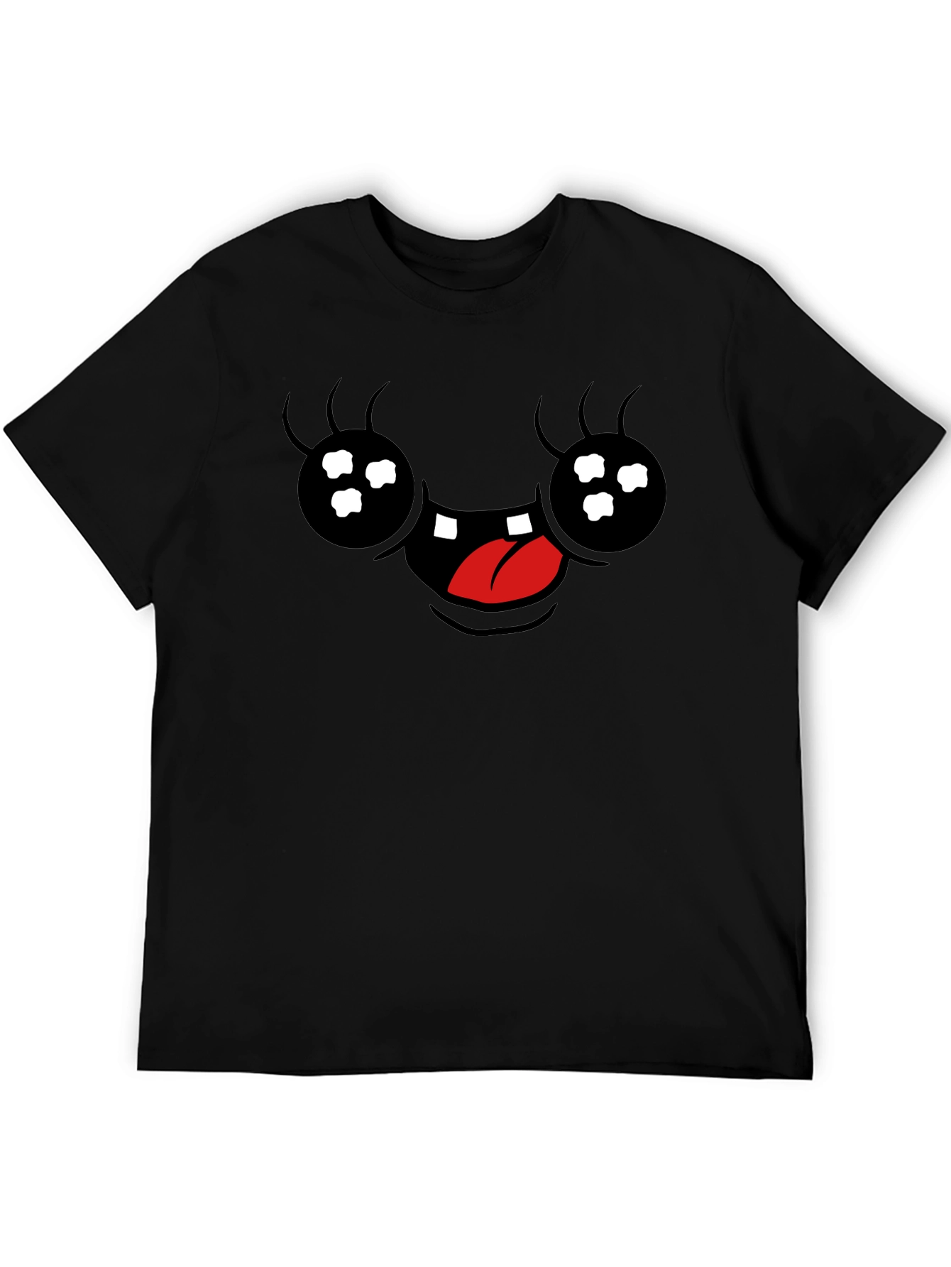 Funny Cartoon Face Graphic T-Shirt