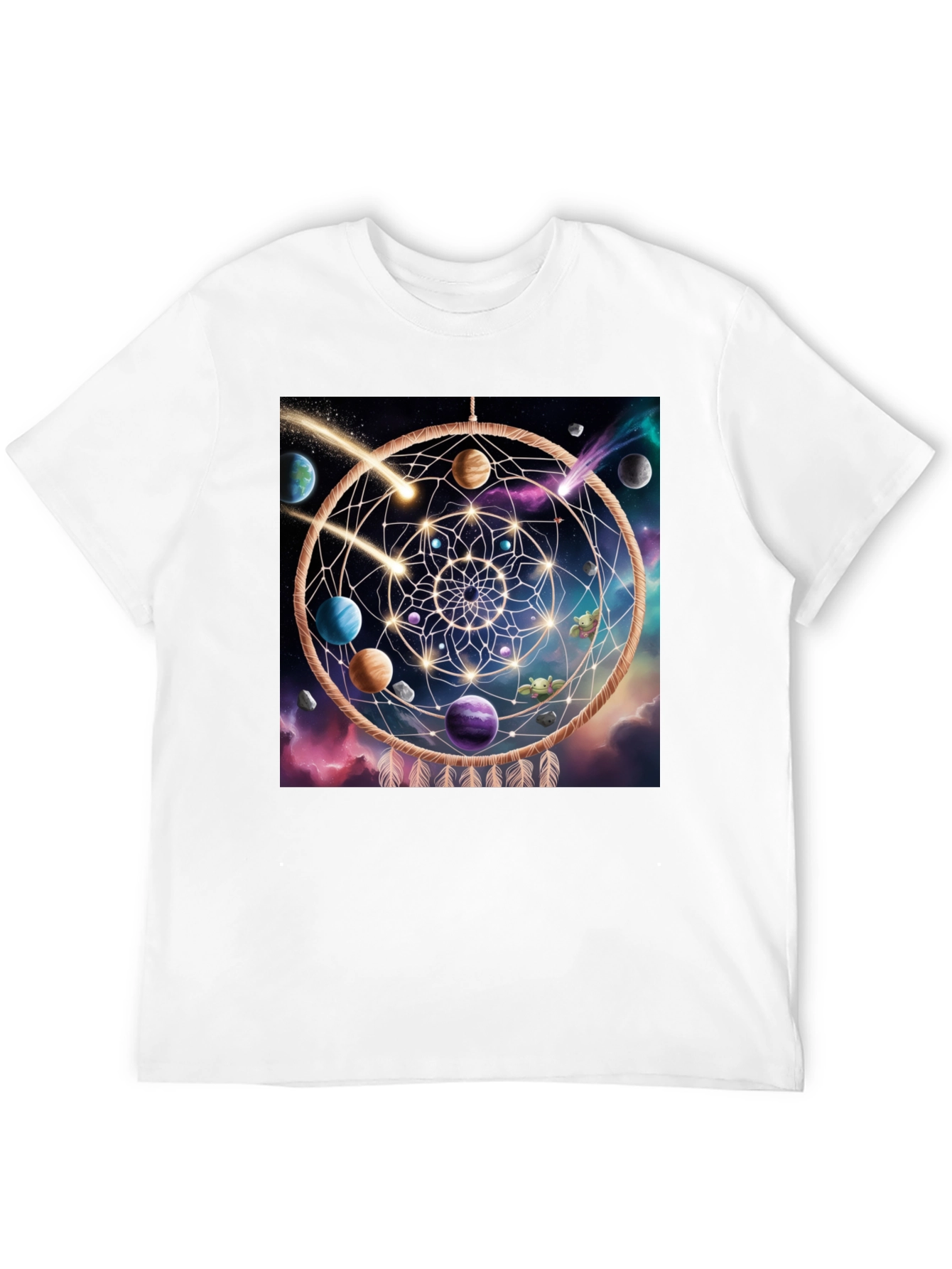 Cosmic Dreamcatcher Black T-Shirt