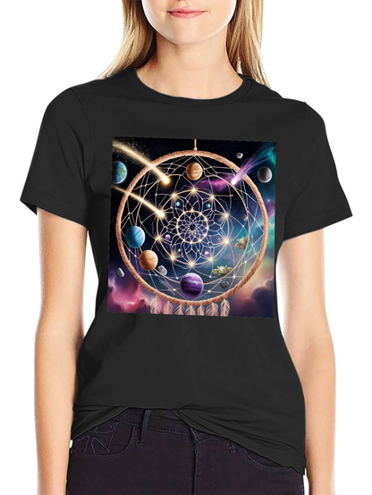 Cosmic Dreamcatcher Black T-Shirt