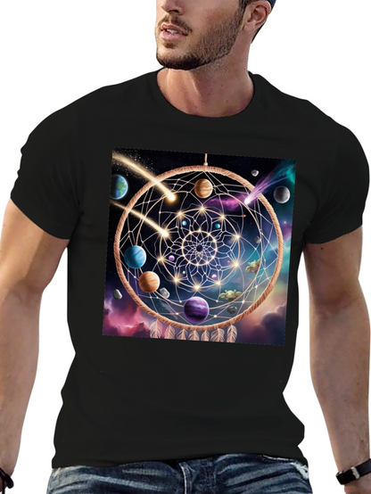 Cosmic Dreamcatcher Black T-Shirt