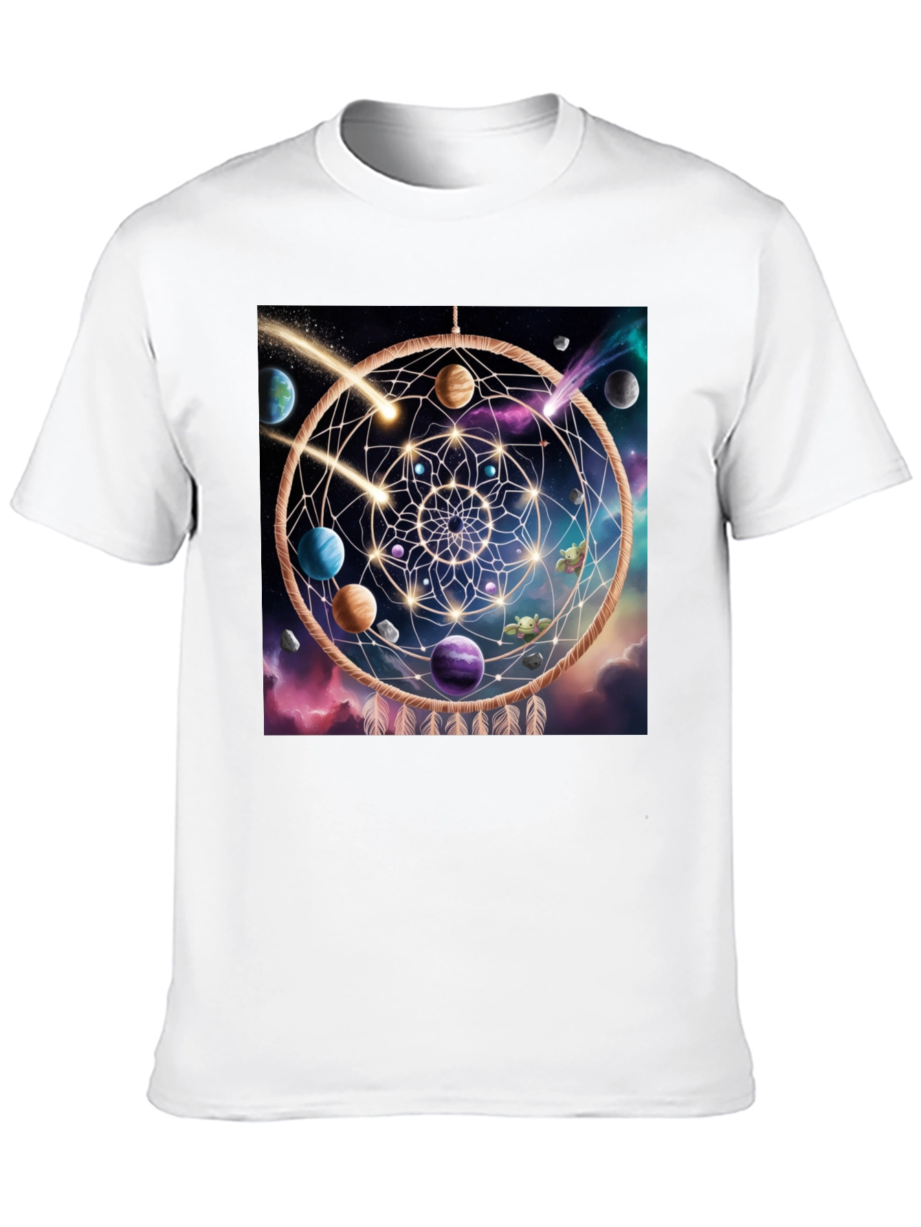 Cosmic Dreamcatcher Black T-Shirt
