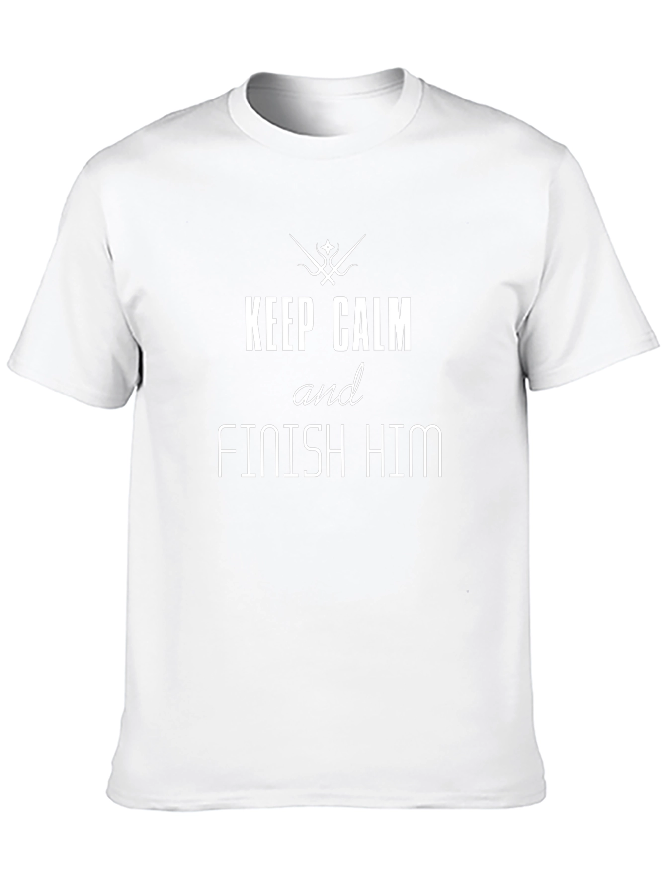 Keep Calm & Finish Him Black T-Shirt