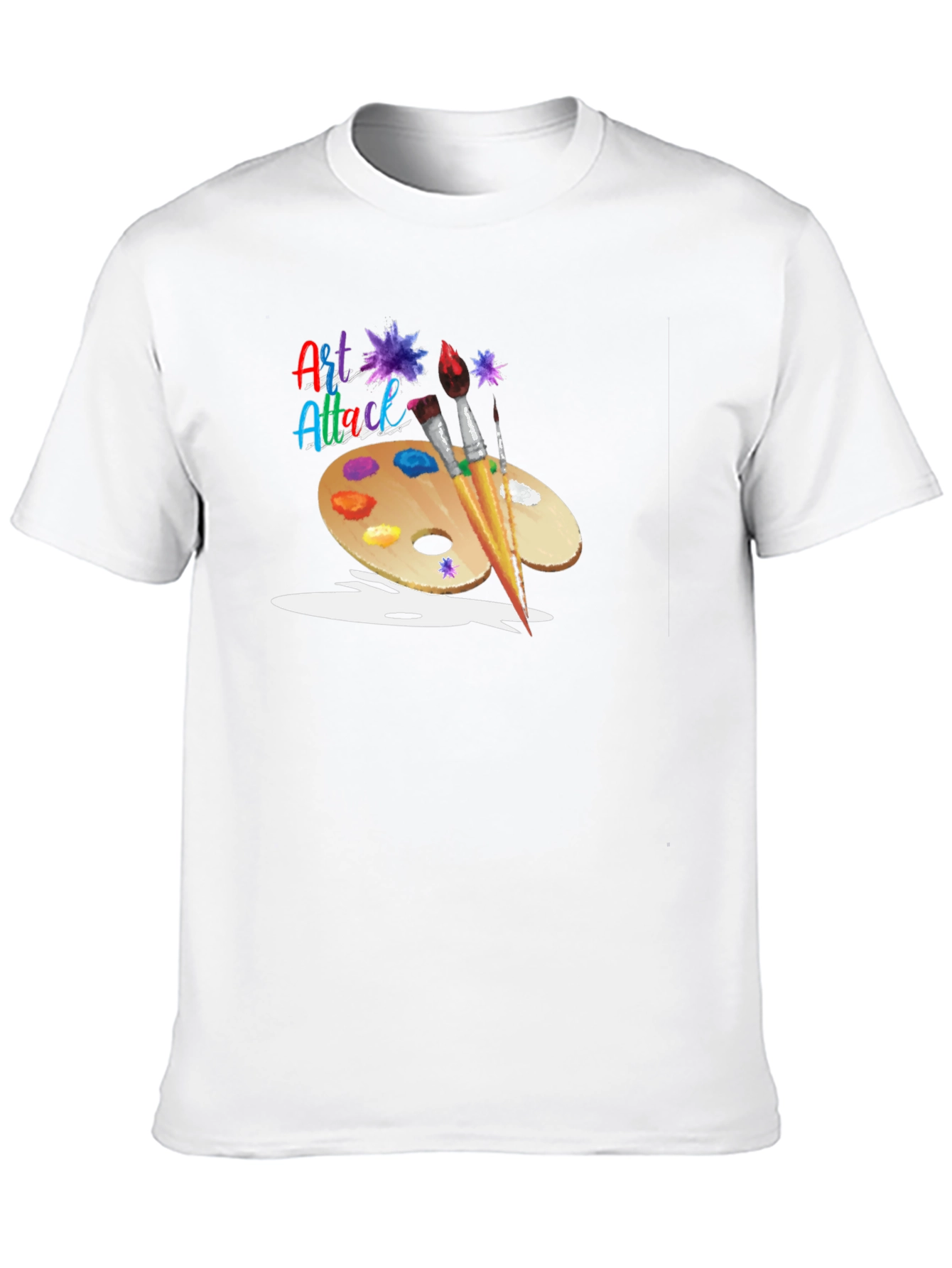 Art Attack Graphic Black T-Shirt