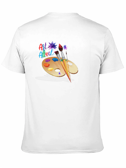 Art Attack Graphic Black T-Shirt