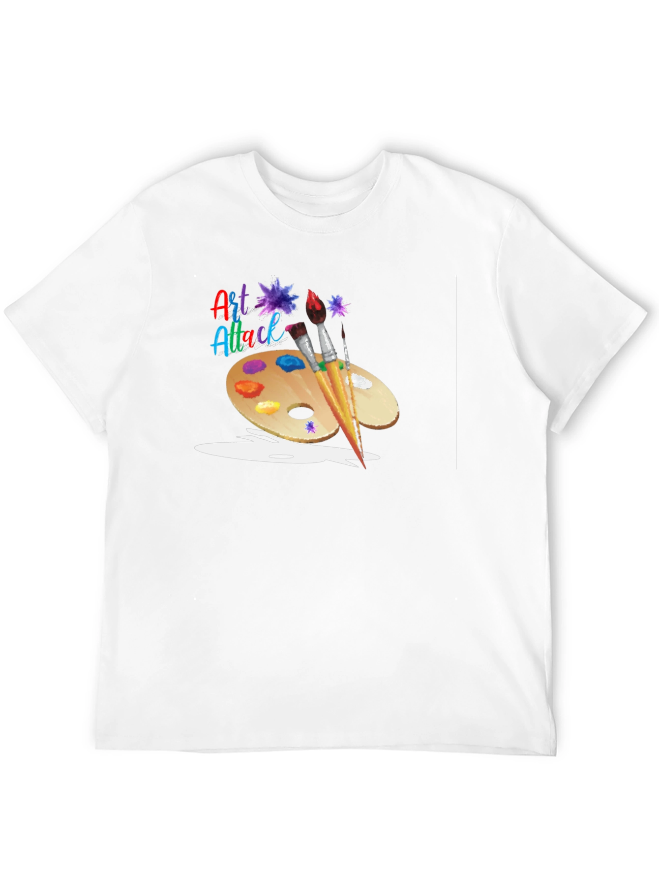 Art Attack Graphic Black T-Shirt