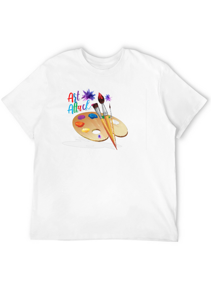 Art Attack Graphic Black T-Shirt