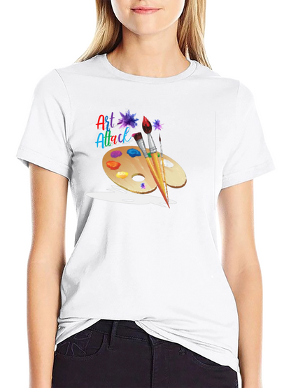 Art Attack Graphic Black T-Shirt
