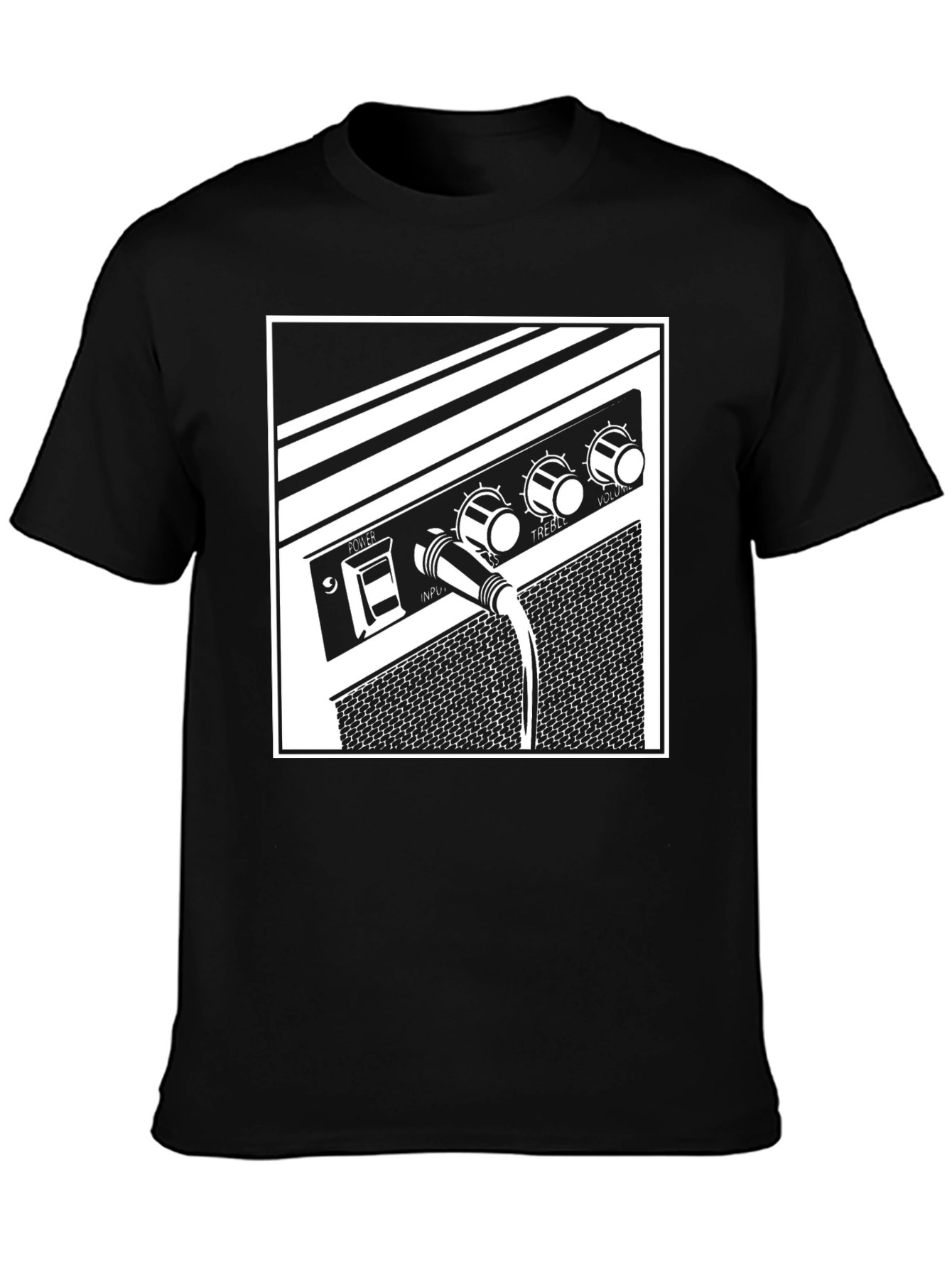 Amplifier Graphic Tee - Music Lovers Black T-Shirt