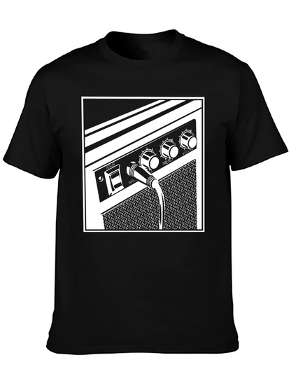Amplifier Graphic Tee - Music Lovers Black T-Shirt
