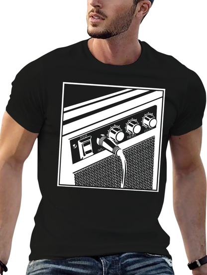 Amplifier Graphic Tee - Music Lovers Black T-Shirt