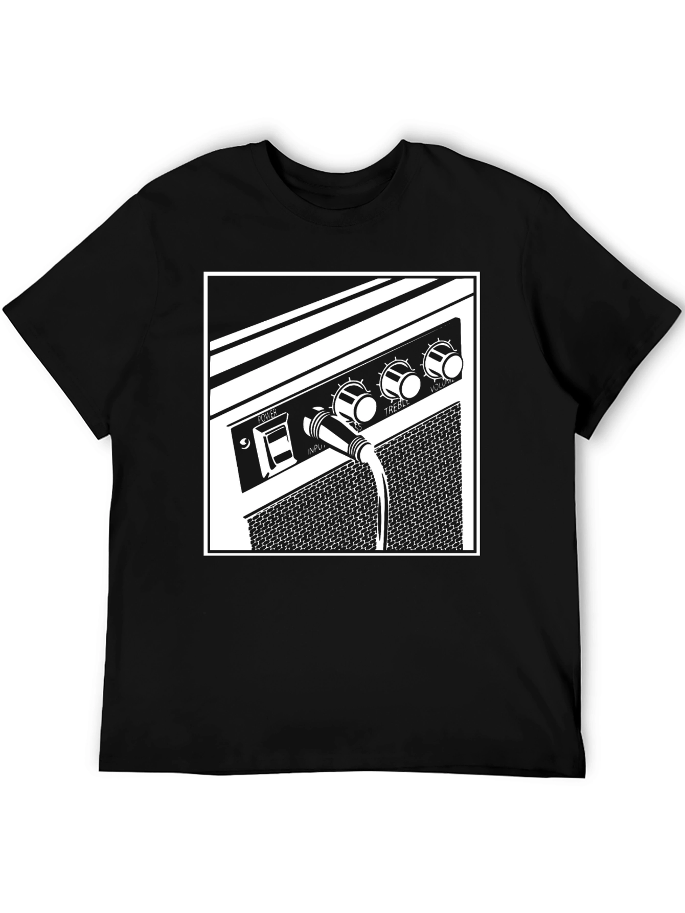 Amplifier Graphic Tee - Music Lovers Black T-Shirt