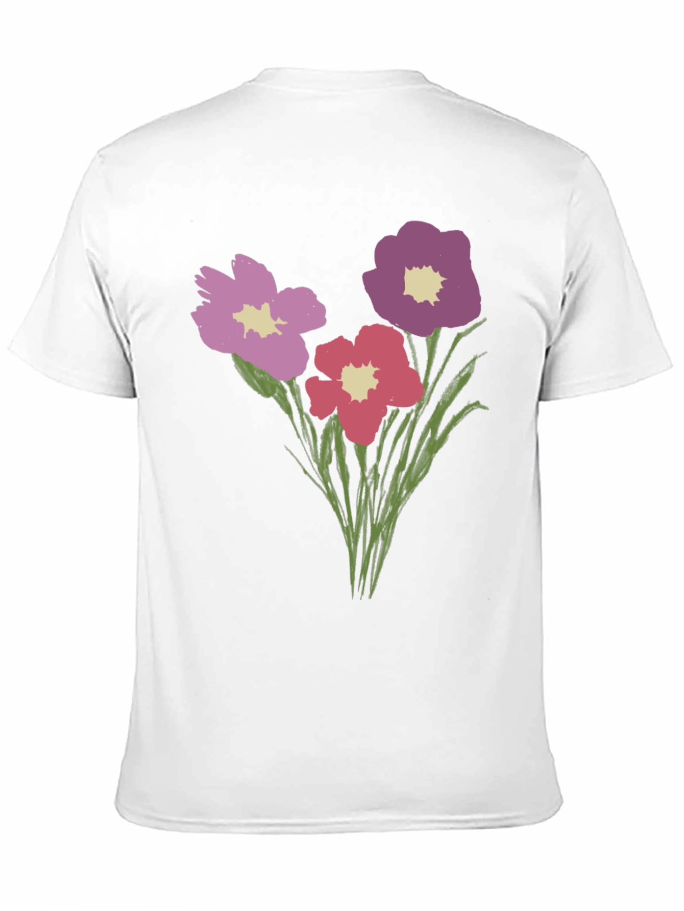 Floral Print Black T-Shirt - Stylish Casual Wear