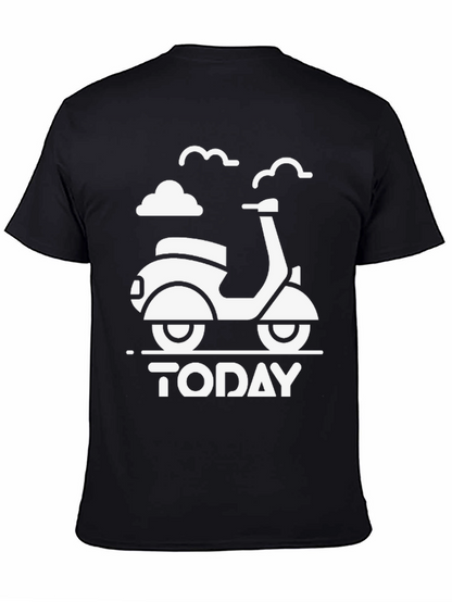Today Scooter Graphic Tee - Black Unisex T-Shirt