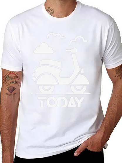 Today Scooter Graphic Tee - Black Unisex T-Shirt