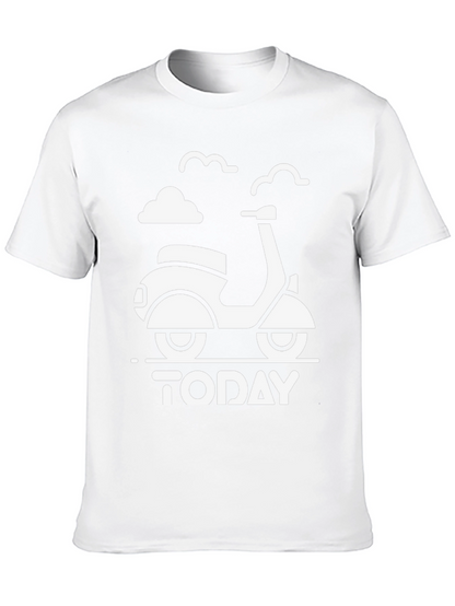 Today Scooter Graphic Tee - Black Unisex T-Shirt