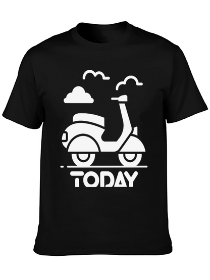Today Scooter Graphic Tee - Black Unisex T-Shirt