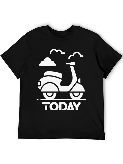 Today Scooter Graphic Tee - Black Unisex T-Shirt
