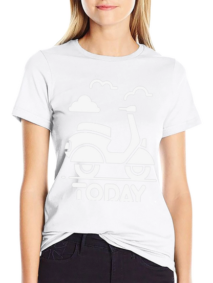 Today Scooter Graphic Tee - Black Unisex T-Shirt