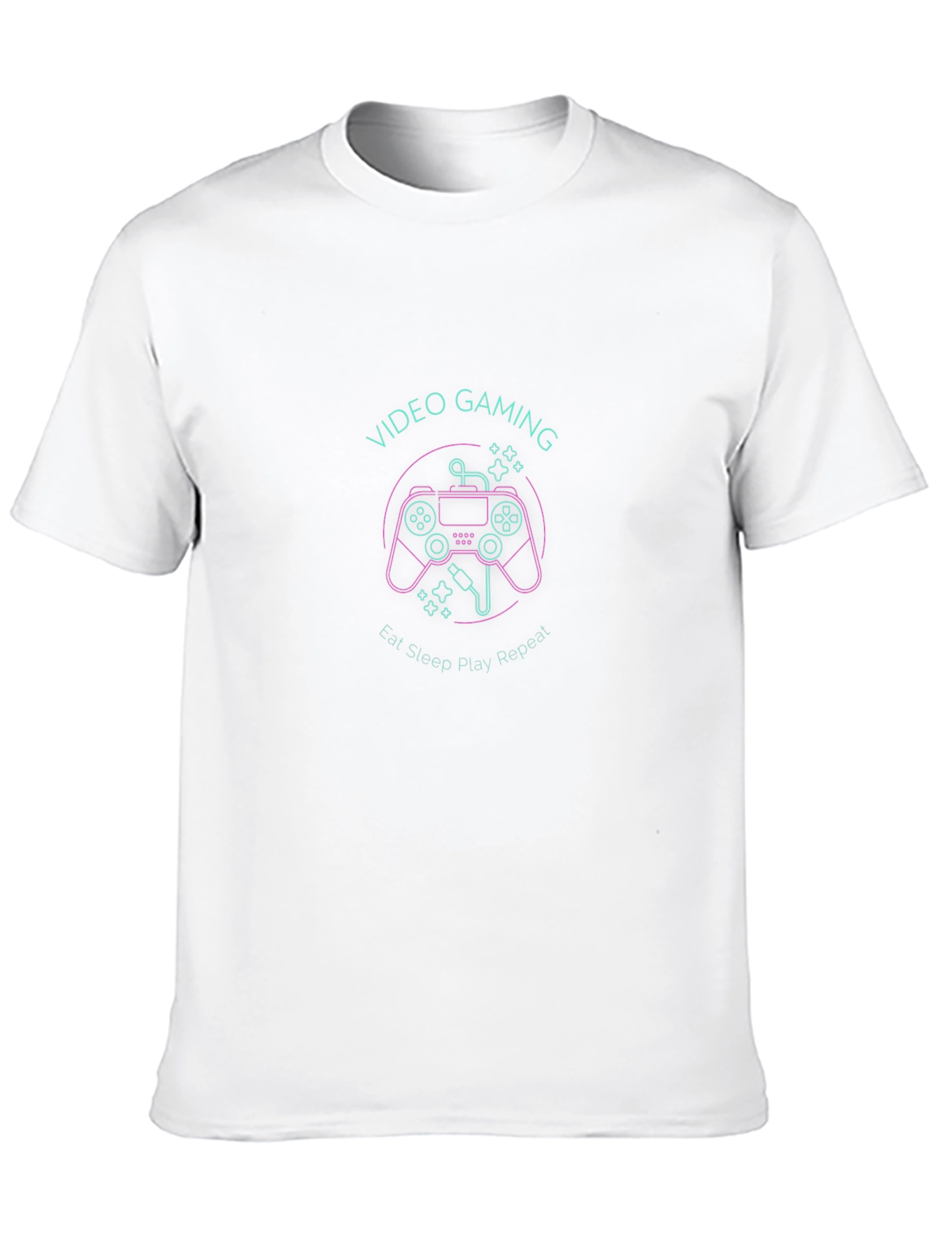 Video Gaming Eat Sleep Play Repeat Black T-Shirt