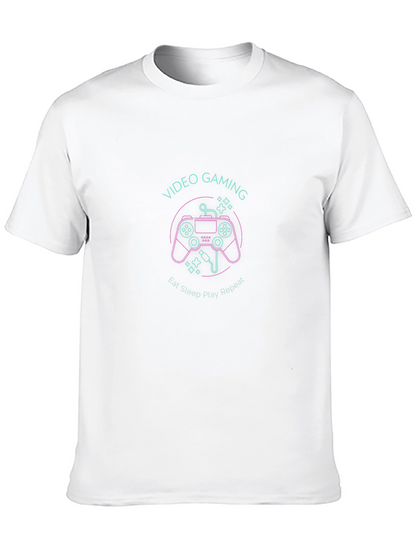 Video Gaming Eat Sleep Play Repeat Black T-Shirt