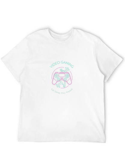 Video Gaming Eat Sleep Play Repeat Black T-Shirt