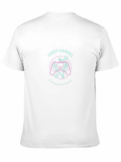 Video Gaming Eat Sleep Play Repeat Black T-Shirt