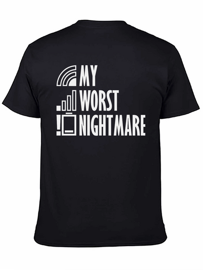 My Worst Nightmare Low Battery Black T-Shirt