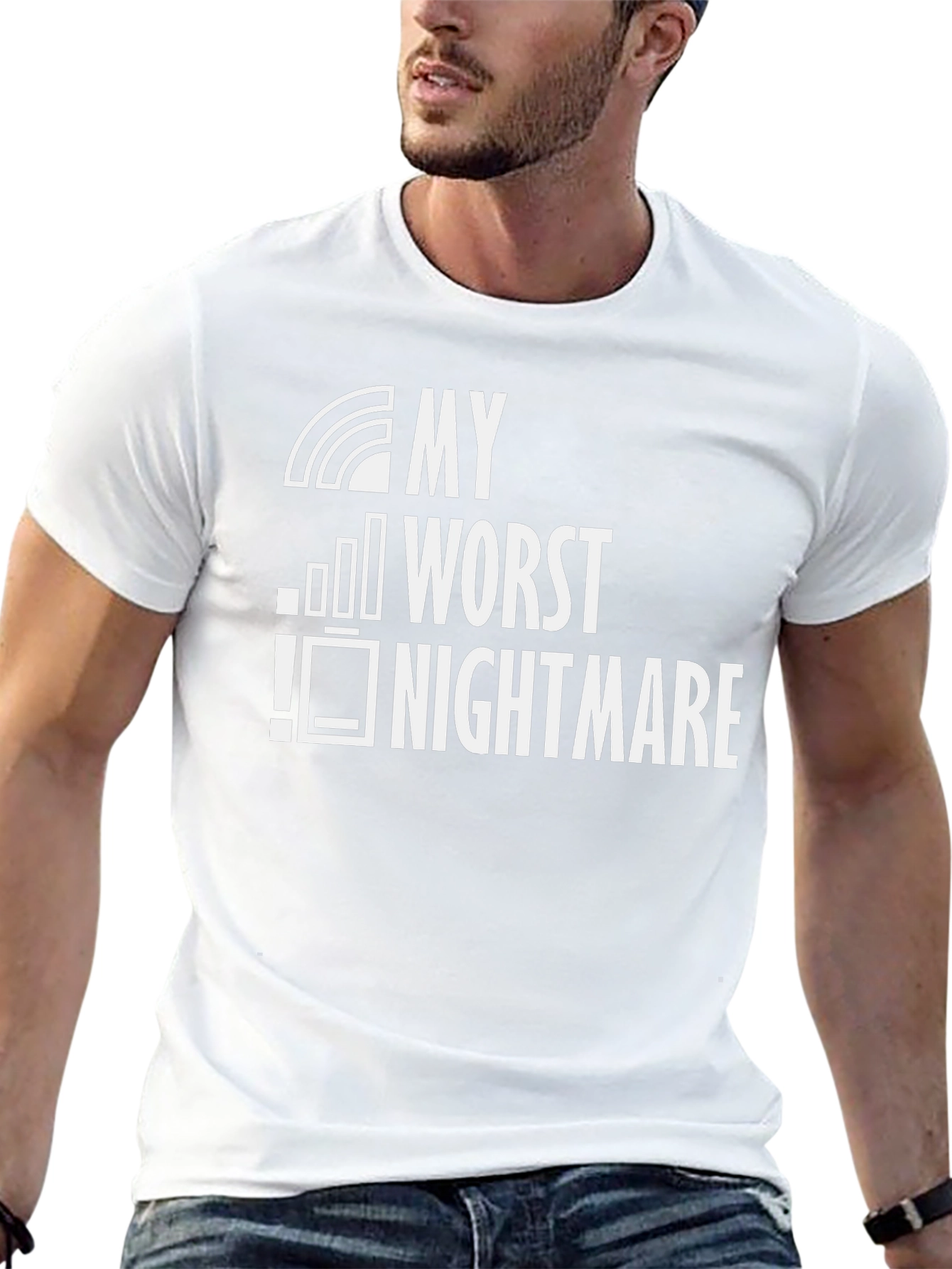 My Worst Nightmare Low Battery Black T-Shirt