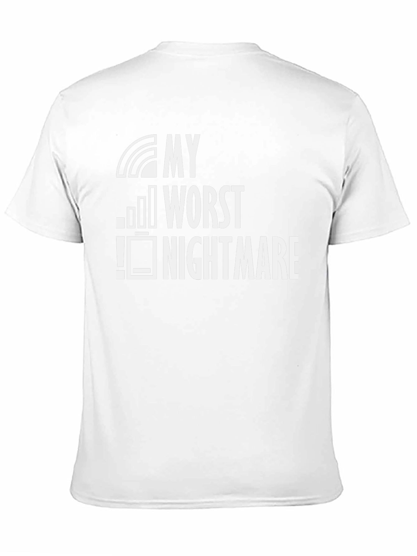 My Worst Nightmare Low Battery Black T-Shirt