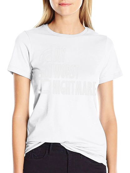 My Worst Nightmare Low Battery Black T-Shirt