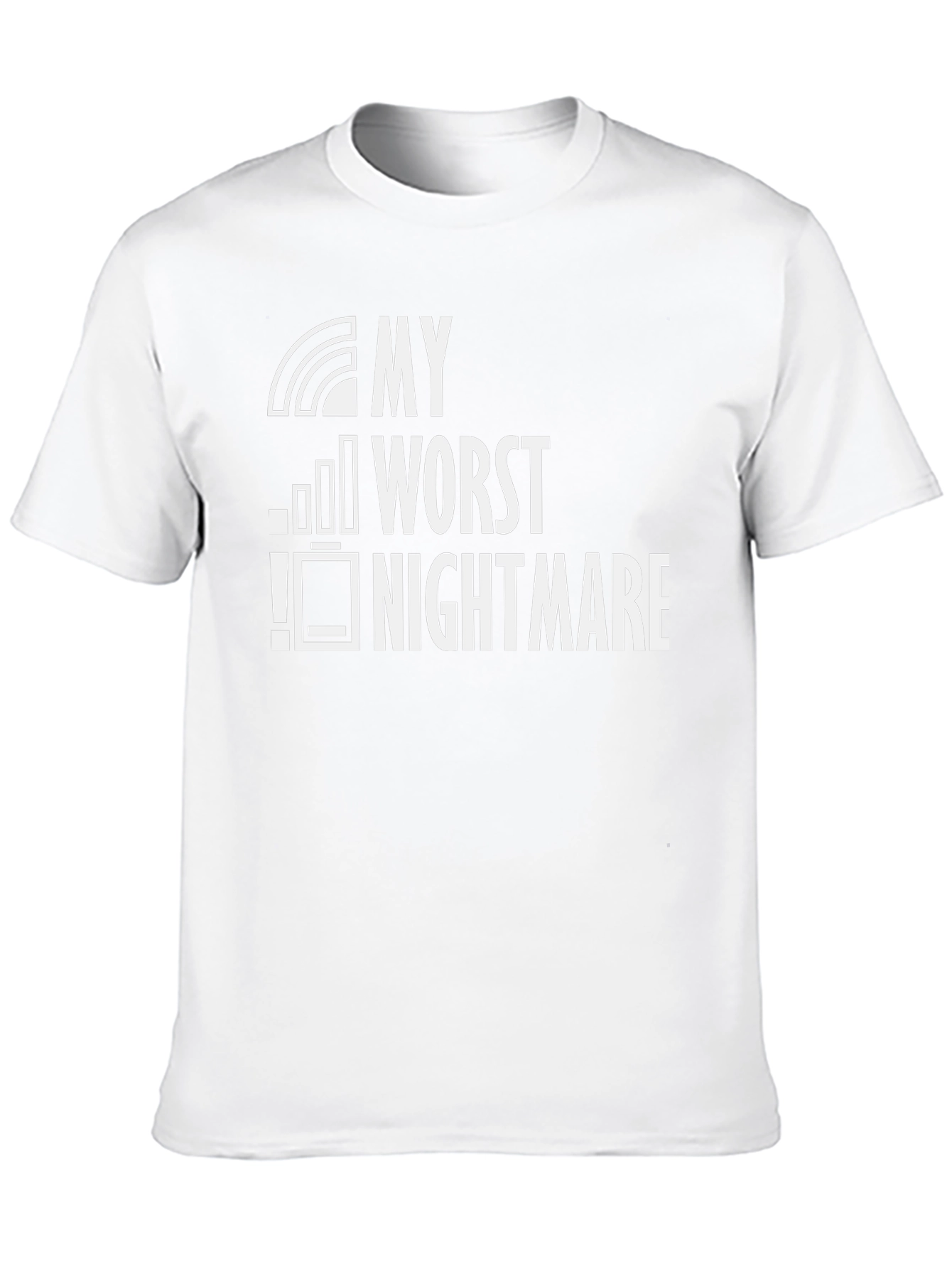 My Worst Nightmare Low Battery Black T-Shirt