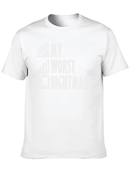 My Worst Nightmare Low Battery Black T-Shirt
