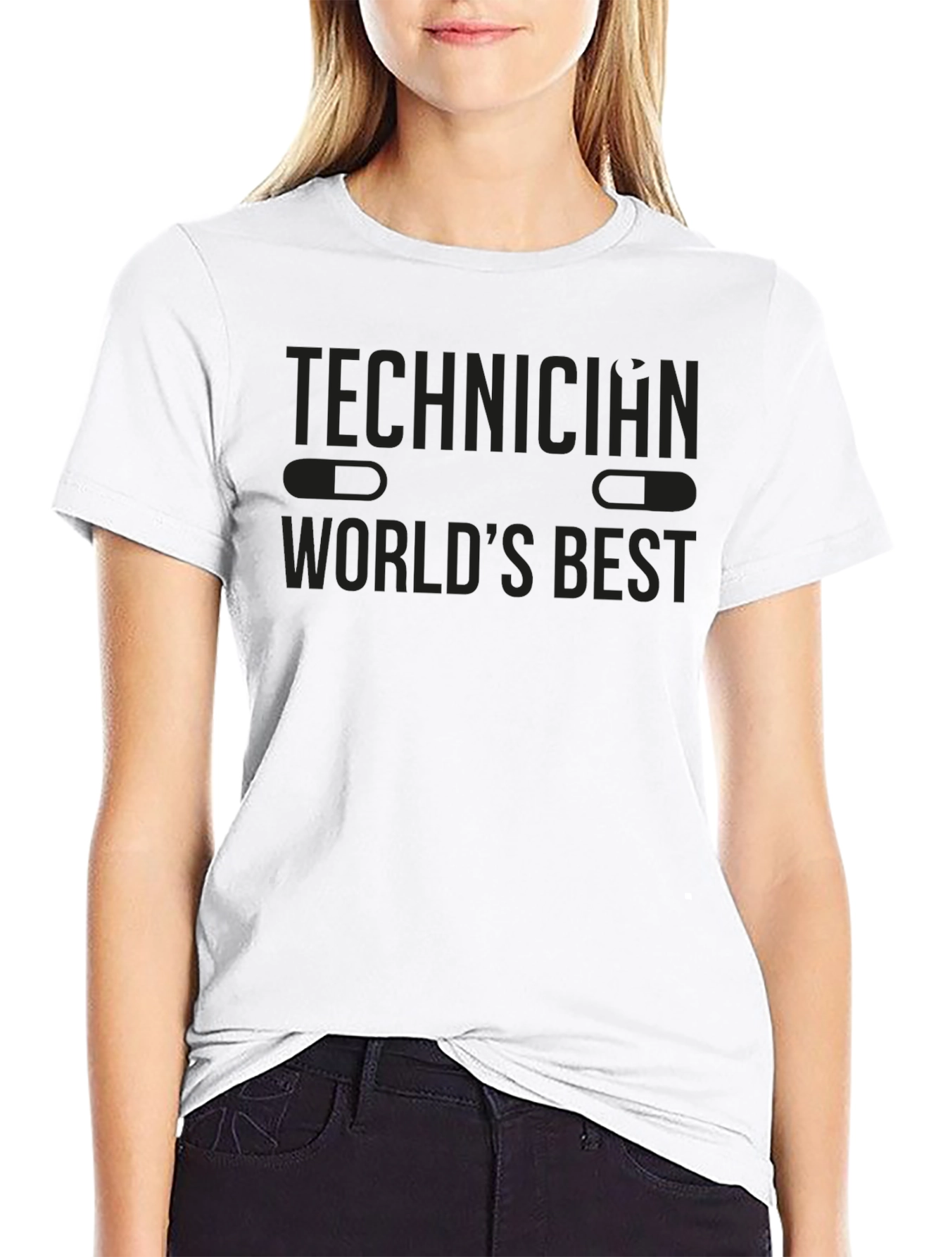 Technician Worlds Best Black T-Shirt