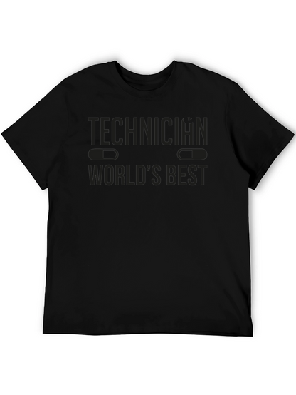 Technician Worlds Best Black T-Shirt