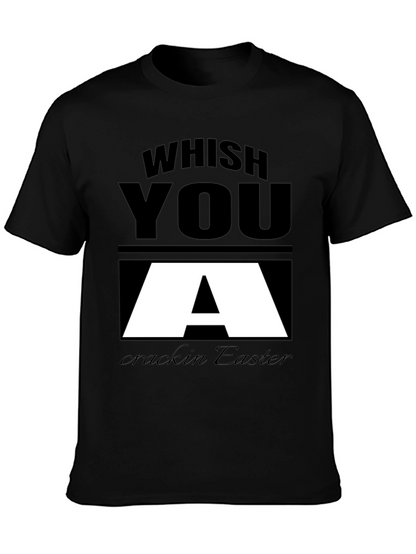 Whish You A Crackin Easter Black T-Shirt