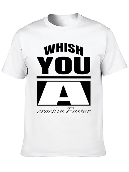 Whish You A Crackin Easter Black T-Shirt