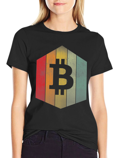 Bitcoin Retro Style T-Shirt - Crypto Currency Tee