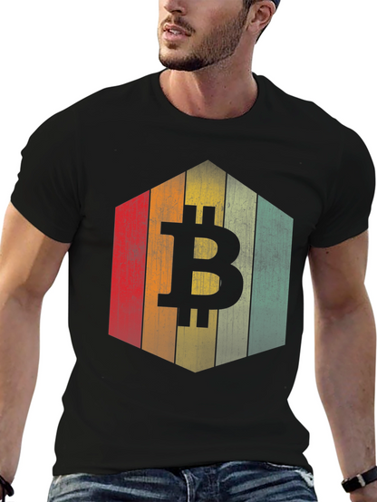 Bitcoin Retro Style T-Shirt - Crypto Currency Tee