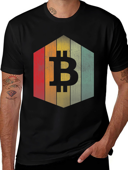 Bitcoin Retro Style T-Shirt - Crypto Currency Tee