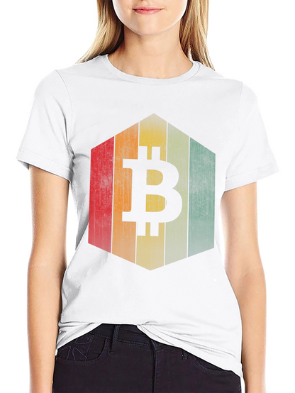 Bitcoin Retro Style T-Shirt - Crypto Currency Tee