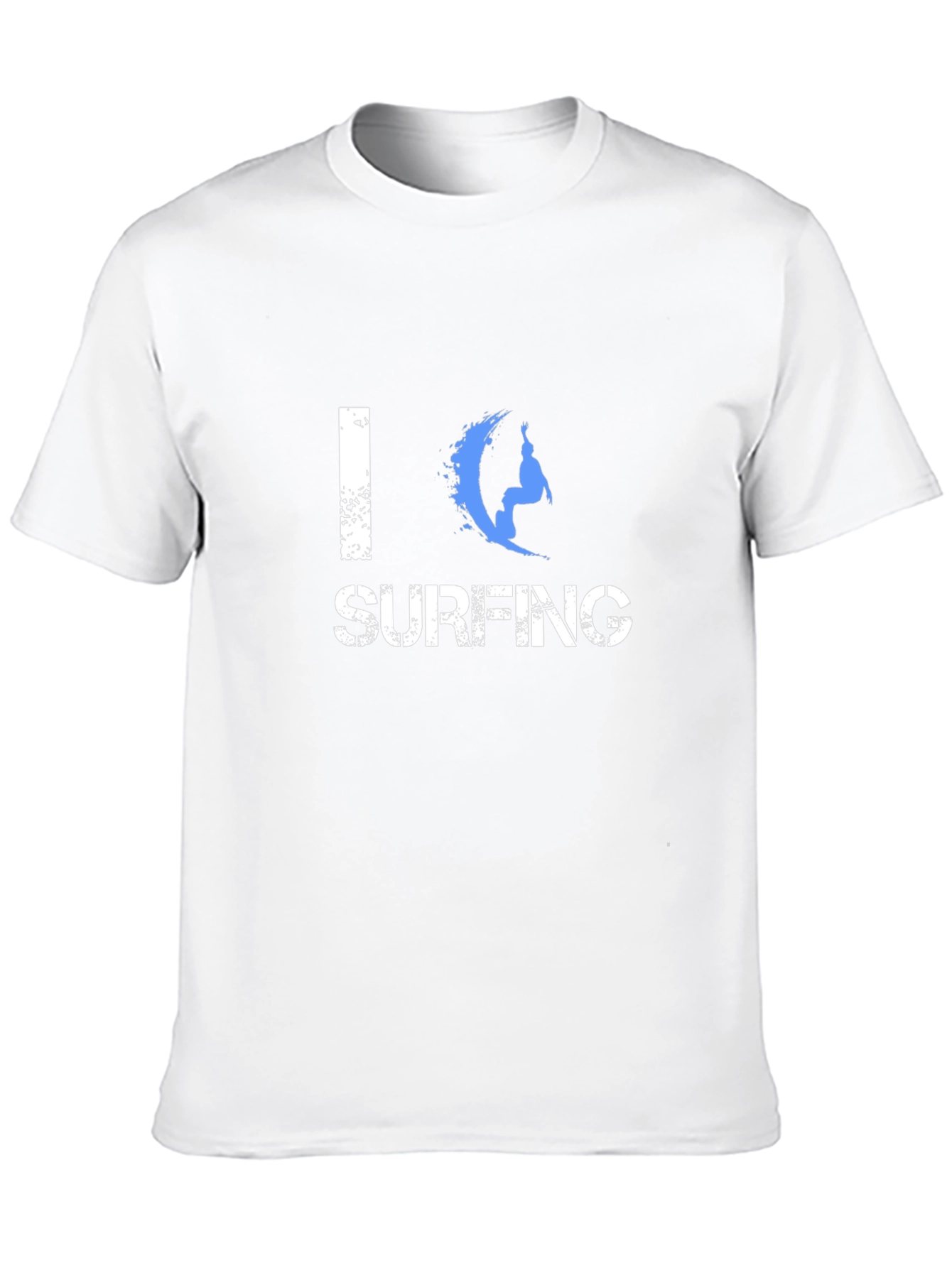 I Love Surfing Graphic Black T-Shirt
