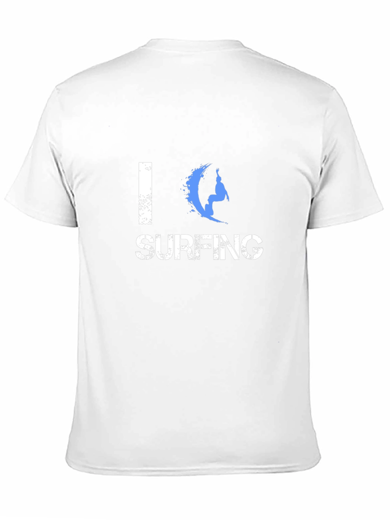 I Love Surfing Graphic Black T-Shirt